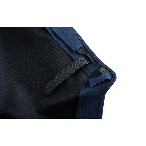  Outer hood made of navy blue Alpaga type fabric with plastic window for Audi 80 from 92 ->97 - AU02002-6 