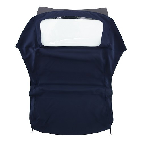  Outer hood made of navy blue Alpaga type fabric with plastic window for Audi 80 from 92 ->97 - AU02002 