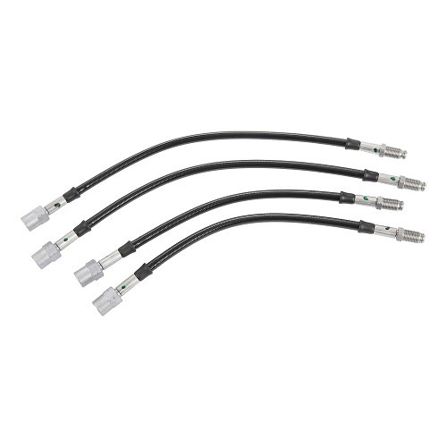     
                
                
    Kit of 4 GOODRIDGE aviation type brake hoses for Audi 90 Quattro - AVI0029
