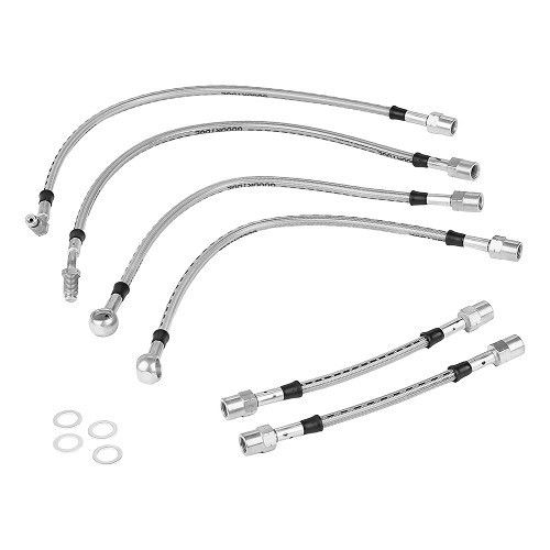  Kit de 6 tubos flexibles de freno de aviación GOODRIDGE para Audi RS4 - AVI0050 