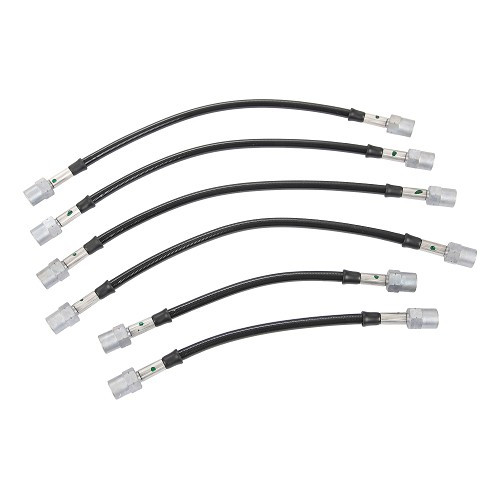     
                
                
    Kit of 6 GOODRIDGE aviation type brake hoses for BMW 3.0L Csi - AVI0061
