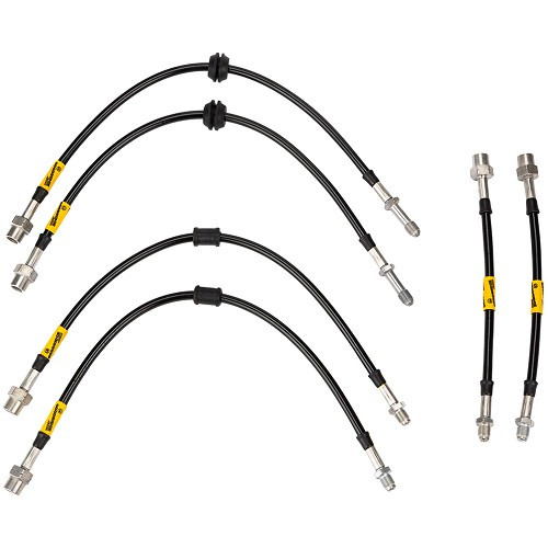     
                
                
    Set di 6 tubi freno aeronautici GOODRIDGE neri per BMW Z4 dal 04/05 - AVI0078
