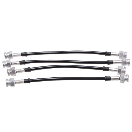     
                
                
    Kit de 4 tubos flexibles de freno de aviación GOODRIDGE para Nissan / Datsun 240Z y 260 Z - AVI0099

