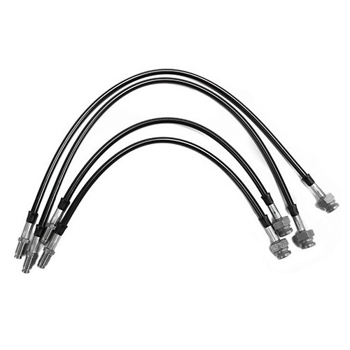     
                
                
    Kit di 4 tubi flessibili per freni tipo "aviazione" GOODRIDGE per Porsche 356 A - AVI0361
