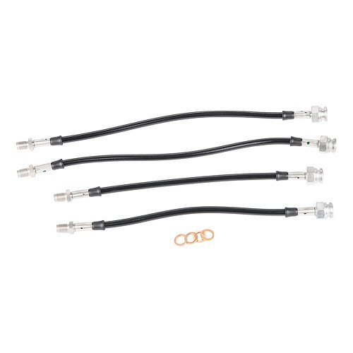     
                
                
    Kit 4 Bremsschläuche Luftfahrt GOODRIDGE für Renault Alpine A110 und R8Gordini - AVI0397
