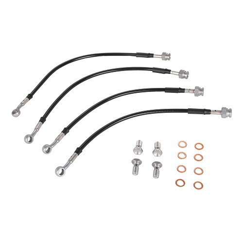     
                
                
    Kit of 4 GOODRIDGE aviation type brake hoses for Alpine A310, 4 cylinders - AVI0401
