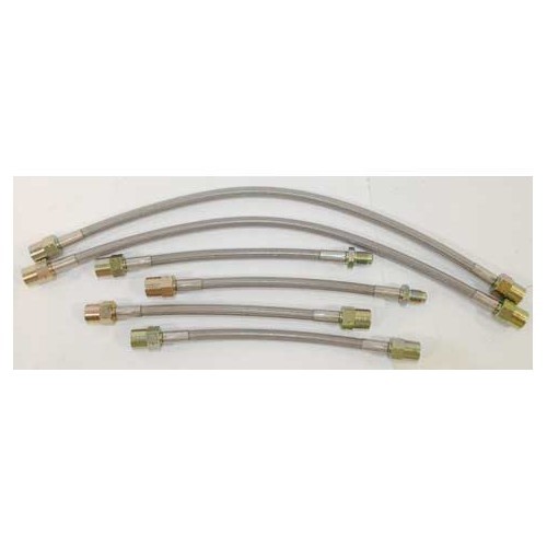     
                
                
    Kit 6 tubos flexibles de freno de aviación GOODRIDGE para Volkswagen Golf 2 G60 y Rallye - AVI0524

