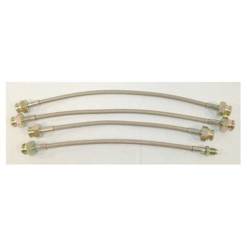     
                
                
    Kit de 4 tubos flexibles de freno de aviación GOODRIDGE para Volkswagen Transporter T2 - AVI0542
