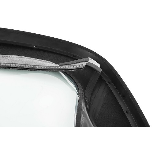 Capote completamente in tessuto nero tipo alpaca per BMW Serie 3 E36 Cabriolet (08/1992-10/1995) - con tasche laterali - BA02200
