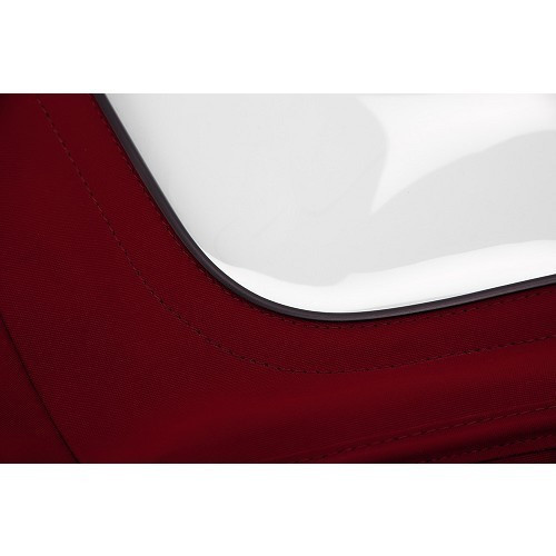  Complete burgundy alpaca type soft top for BMW 3 Series E36 Cabriolet (08/1992-10/1995) - with side pockets - BA02206-3 
