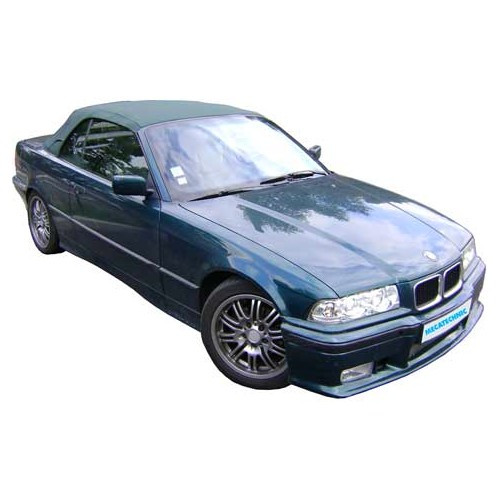  Full green soft top in Mohair alpaca fabric for BMW 3 Series E36 Convertible (08/1992-10/1995) - with side pockets - BA02211 