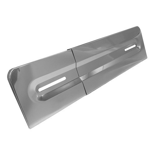 Polished aluminum rear license plate bracket for BMW 02 Series E10 Sedan Touring Cabriolet and Cabriolet Baur Targa (03/1966-07/1977) - European version - BA14130