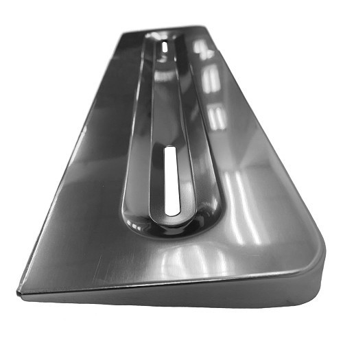 Polished aluminum rear license plate bracket for BMW 02 Series E10 Sedan Touring Cabriolet and Cabriolet Baur Targa (03/1966-07/1977) - European version - BA14130