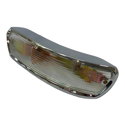  Right-hand turn signal in crystal-clear chromed aluminum for BMW 02 Series E10 (03/1966-07/1977) - BA14706-2 