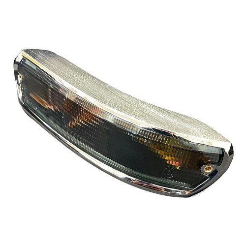  Right-hand turn signal in chromed aluminum, smoke version for BMW 02 Series E10 (03/1966-07/1977) - BA14708 