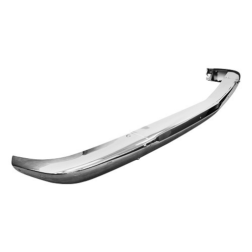  Chrome front bumper Europe version without bumpers for BMW 02 Series E10 phase 1 restyled and phase 2 (04/1971-07/1977) - type with rubber strip - BA14820-1 