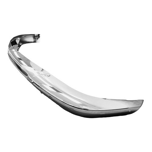 Chrome front bumper Europe version without bumpers for BMW 02 Series E10 phase 1 restyled and phase 2 (04/1971-07/1977) - type with rubber strip - BA14820-3 