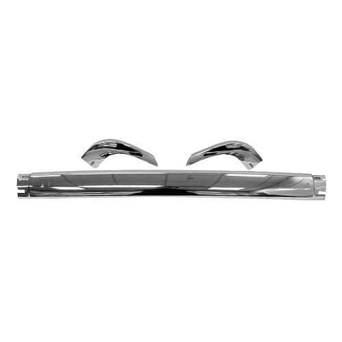  Rear bumper chrome version Europe without bumpers for BMW 02 Series E10 phase 1 (03/1966-03/1971) - type without rubber strip - BA14821-2 