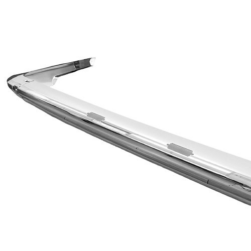  Rear bumper chrome version Europe without bumpers for BMW 02 Series E10 phase 1 restyled and phase 2 (04/1971-07/1977) - type without rubber strip - BA14823-2 