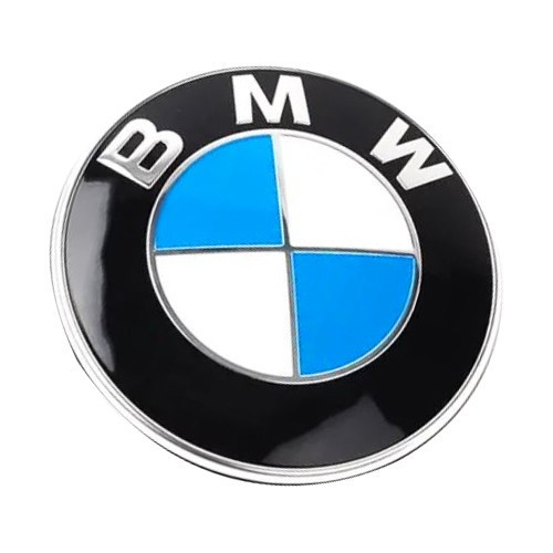 Front hood emblem flat design with BMW logo diameter 82mm - original BMW part - BA14891 