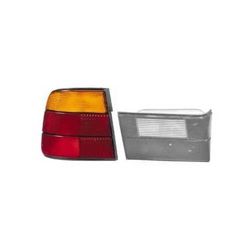  Luz do pára-lamas traseiro esquerdo com indicador laranja para BMW E34 - BA15205 