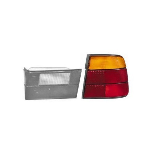 Luz do pára-lamas traseiro direito com indicador luminoso laranja para BMW E34 - BA15206 