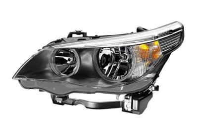 Front Bumper Fog Light Housing For BMW 5 Series E60 E61 (2003-2007) – Black, Halogen