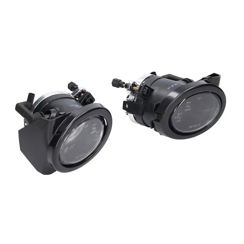  Crystal clear fog lamps with black surround for BMW 3 Series E46 Sedan Touring Coupé and Cabriolet (04/1997-08/2006) - the pair - BA17640-1 