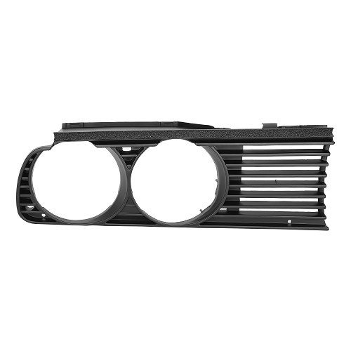     
                
                
    Grille de calandre pourtour de phare droit pour BMW Série 3 E30 phase 1 et 2 (12/1981-02/1994) - côté passager - BA18002

