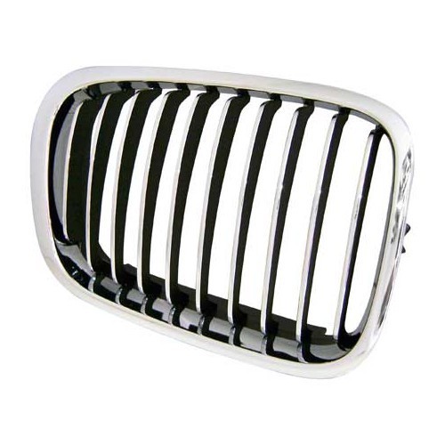  Chrome grille for BMW 3 Series E46 Sedan, Touring (-08/2001) and Compact (01/2001-12/2004) - right side - BA18208 