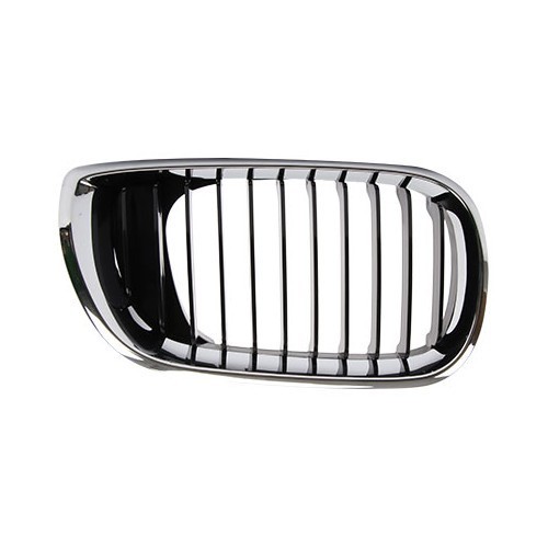  Black grille with chrome surround for BMW series 3 E46 Sedan and Touring (09/2001-) - right side - BA18304 