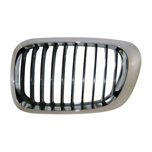  Black left grille with chrome surround for BMW 3 Series E46 Coupé and Cabriolet phase 1 (-03/2003) - driver's side - BA18315 