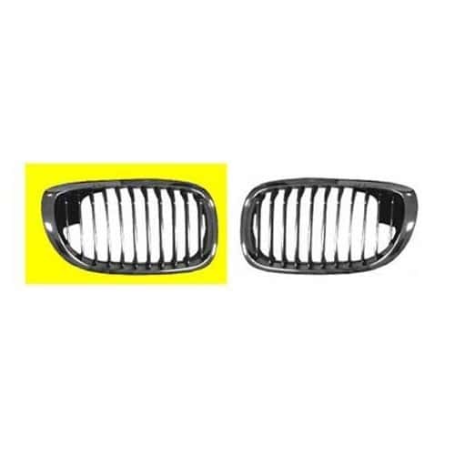  Black straight grille with chrome surround for BMW 3 Series E46 Coupé and Cabriolet phase 1 (-03/2003) - passenger side - BA18316-1 