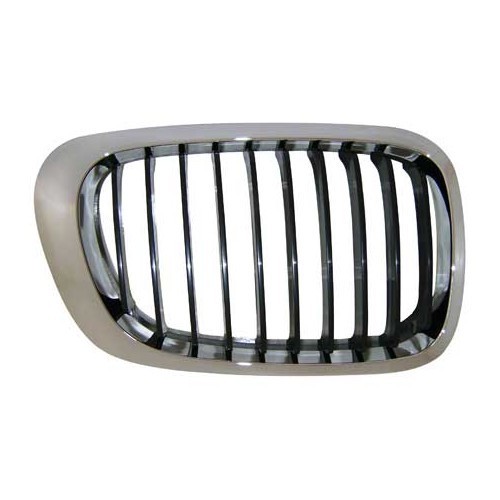  Black straight grille with chrome surround for BMW 3 Series E46 Coupé and Cabriolet phase 1 (-03/2003) - passenger side - BA18316 