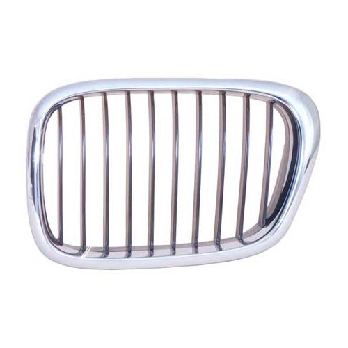     
                
                
    Grille de calandre gauche chromée pour BMW Série 5 E39 Berline et Touring phase 2 (09/2000-) - côté conducteur - BA18420
