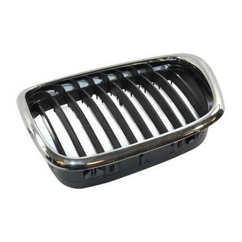  Left black/chrome-plated radiator grille for BMW E39 from 09/2000-> - BA18424-1 