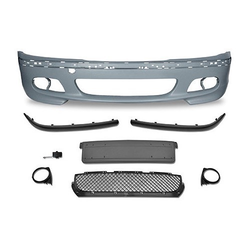  M-type front bumper complete with ABS for BMW 3 Series E46 Sedan and Touring phase 1 (04/1997-08/2001) - BA20634 