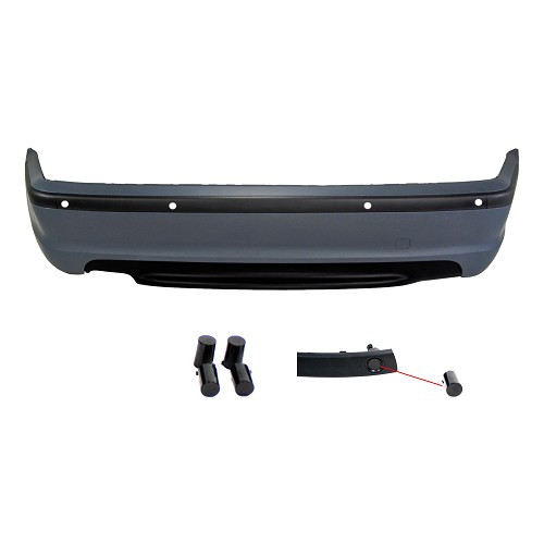 M-type rear bumper in ABS for BMW 3 Series E46 Sedan (09/1997-09/2001) - BA20635