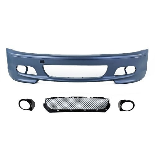  M-type front bumper in ABS for BMW series 3 E46 Coupe and Cabriolet phase 1 and 2 (03/1998-08/2006) - BA20636 
