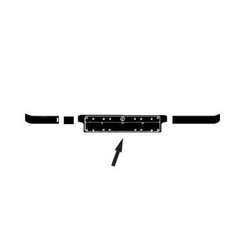 Number plate holder on front bumper for BMW E36 10/93-> - BA20830