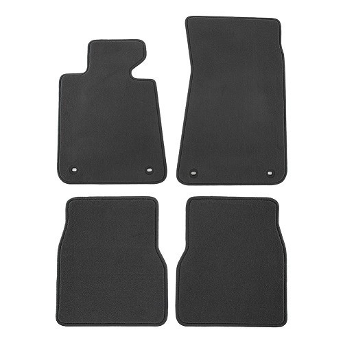  Set of 4 grey RONSDORF velvet mats for BMW E30 Saloon and Coupé - BB26116 