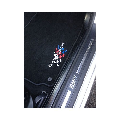  Tappetini deluxe in velluto nero RONSDORF per BMW E46, decorazione Motorsport - BB26124 