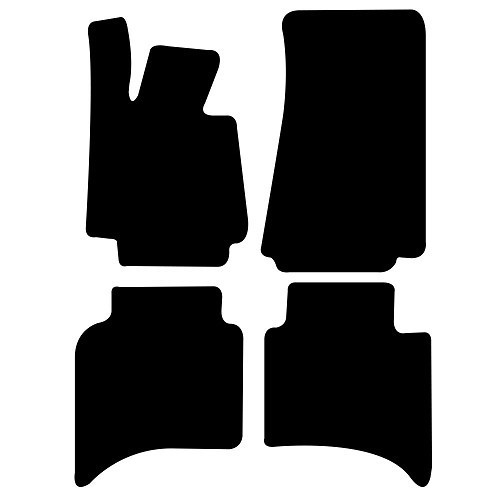     
                
                
    Velour carpet for BMW E12 - Black - BB26332
