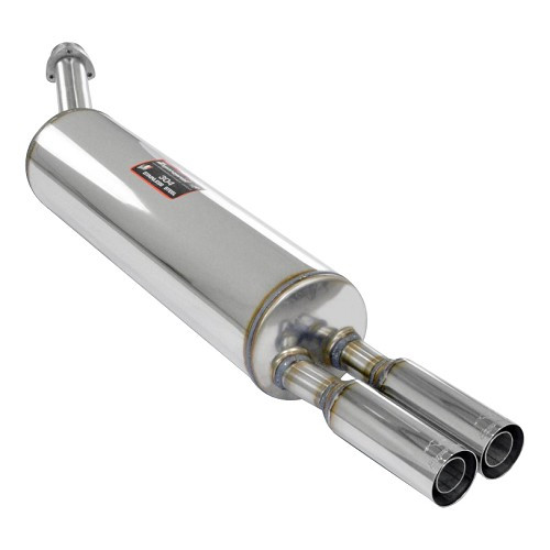     
                
                
    Silenziatore doppio in acciaio inox POWERSPRINT per BMW E21 (1975-1983) - BC00003
