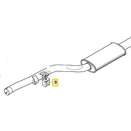 Exhaust silencer for Bmw 5 Series E60 Sedan and E61 Touring (02/2002-05/2010) - Diesel - BC04001