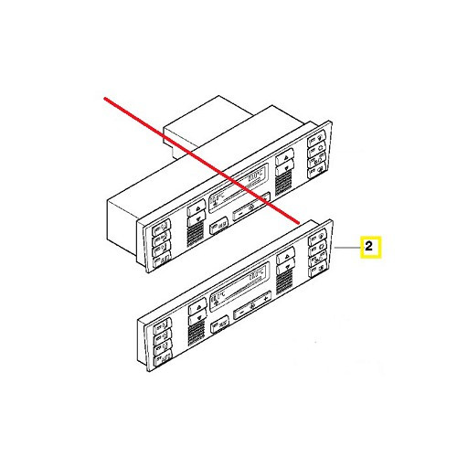 Air conditioning panel for Bmw X5 E53 (04/2001-09/2006) - BC10200