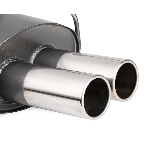  Sport silencer double round exit for BMW series 3 E46 (04/1997-08/2006) - 4 and 6 cylinders petrol - BC10425-2 