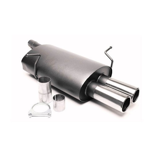  Sport silencer double round exit for BMW series 3 E46 (04/1997-08/2006) - 4 and 6 cylinders petrol - BC10425 