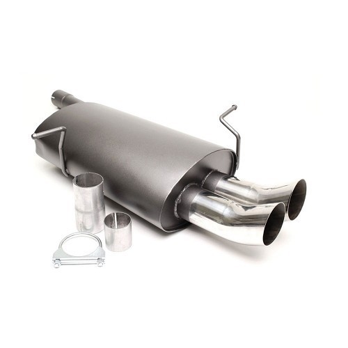  DTM double-ended sport silencer for BMW Serie 3 E46 (04/1997-09/2001) - 4 and 6 cylinders petrol - BC10427 