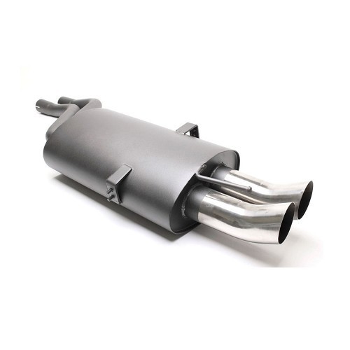  Exhaust silencer 2xround 76 mm DTM for BMW E46 6-cylinder petrol since 09/00 -&gt; - BC10430 